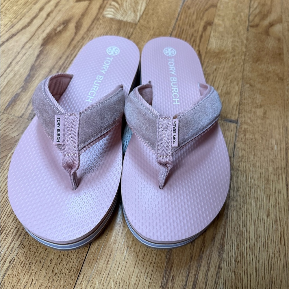 Tory Burch Blush Pink Flip Flop Sandals